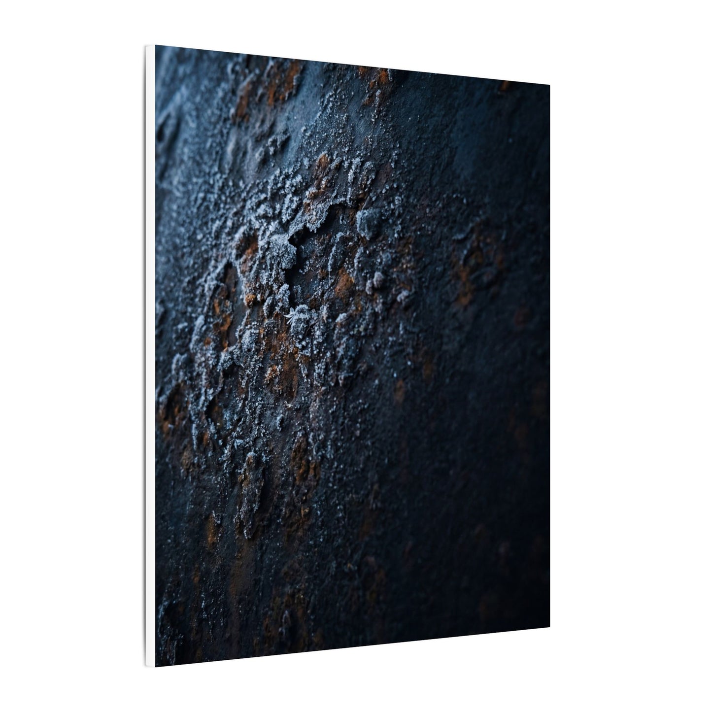 Rust Patina Canvas Art | Winter Dark Japandi Shadow Zen Art