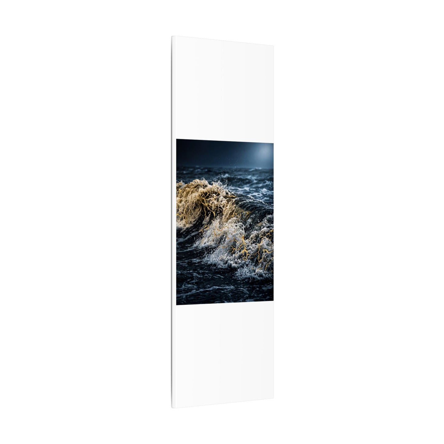 Ocean Wave Winter Canvas Art | Kintsugi Artful Design