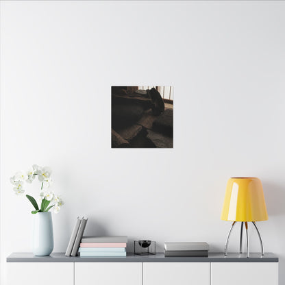 Dark Japandi Shadow Zen Canvas Art