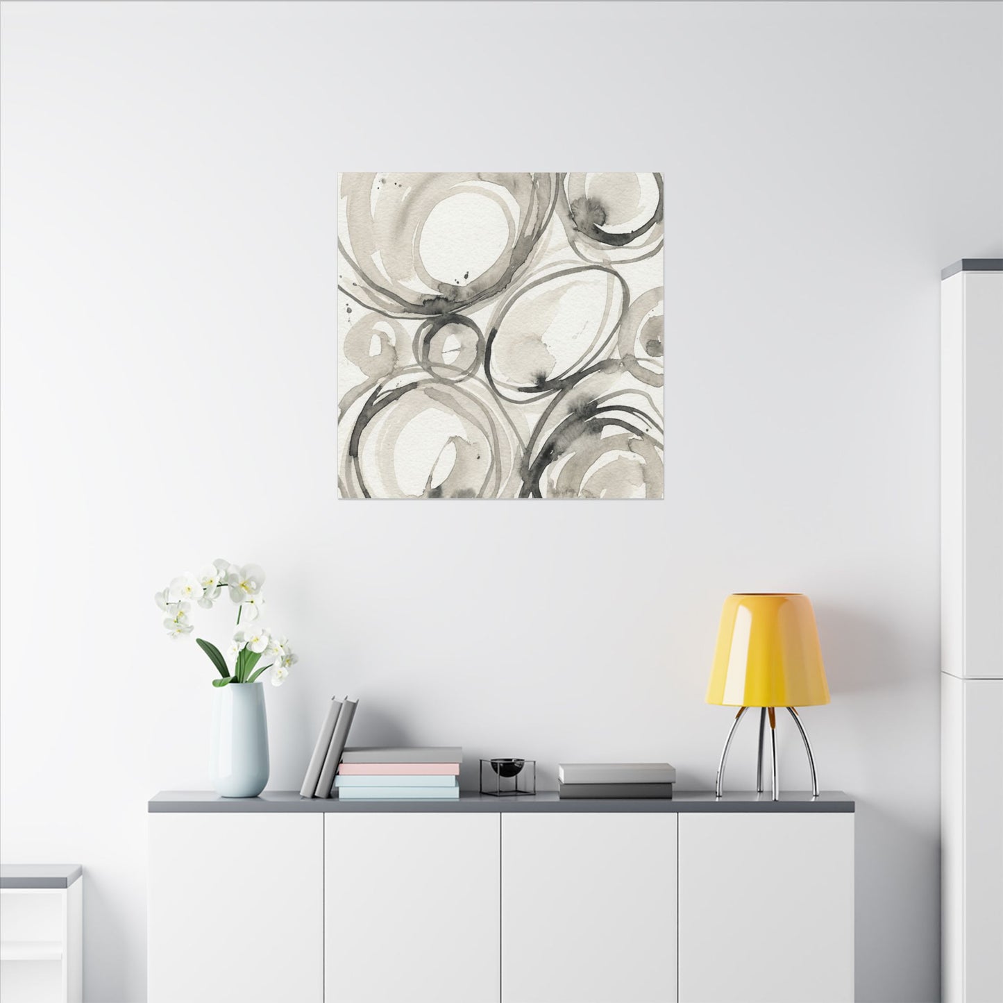 Handcrafted Feel Japandi Watercolor Canvas Art
