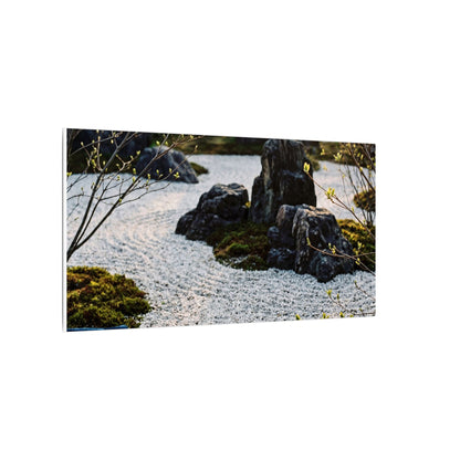 Zen Tea Ceremony in Golden Hour | Karesansui Canvas Art
