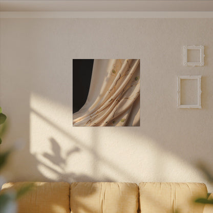 Golden Hour Silk Drape Canvas Art - Kintsugi Fukinsei