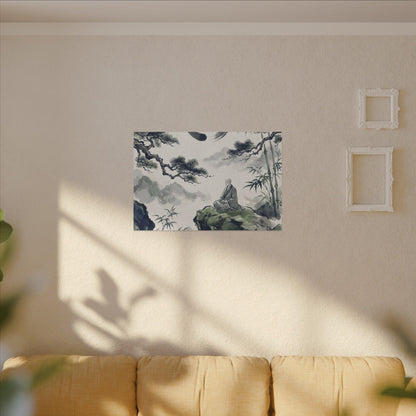 Zen Sumi-e Canvas Art