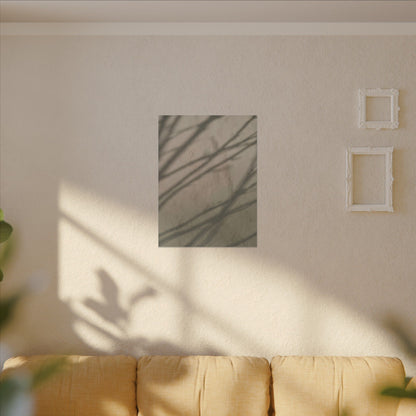 Shadow Play Japanese Pattern Canvas Art | Warm Japandi Art