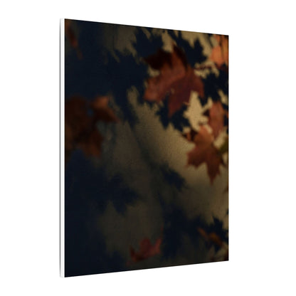 Shadow Play Canvas Art | Autumn Dark Japandi Moody Minimal Art