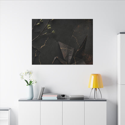 Paper Fold Canvas Art | Spring Kintsugi Broken Beauty Art