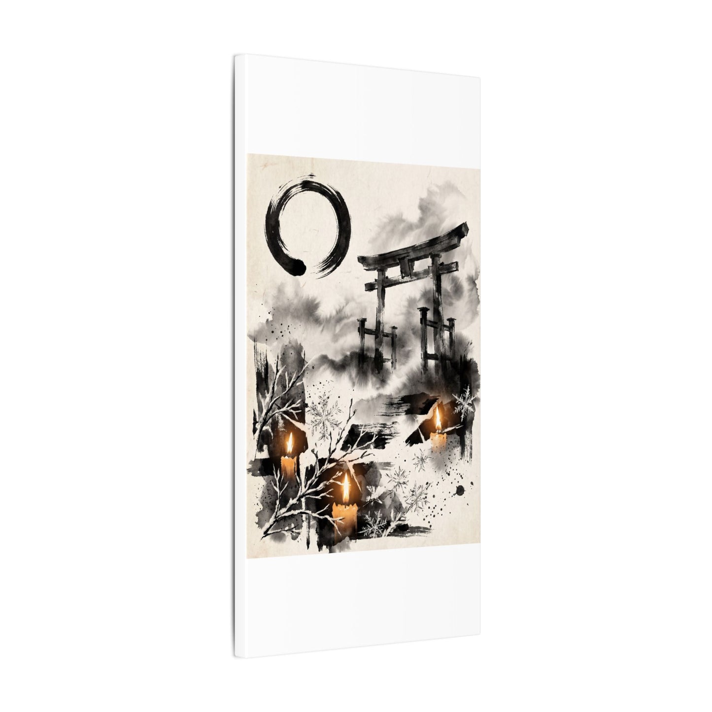 Candlelight Torii Gate Canvas Art - Zen Datsuzoku