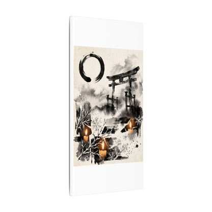 Candlelight Torii Gate Canvas Art - Zen Datsuzoku