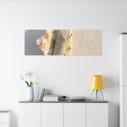 Paper Fold Canvas Art | Winter Japandi Texture Art