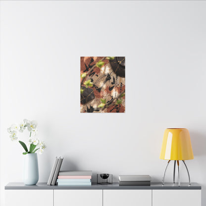 Datsuzoku Ink Brushstroke Canvas Art - Kintsugi Gold Repair