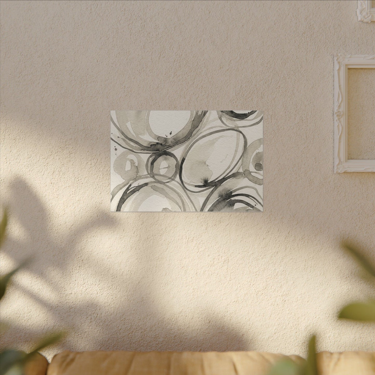 Handcrafted Feel Japandi Watercolor Canvas Art
