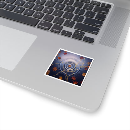Water Ripple Autumn Sticker | Kintsugi Beautiful Design