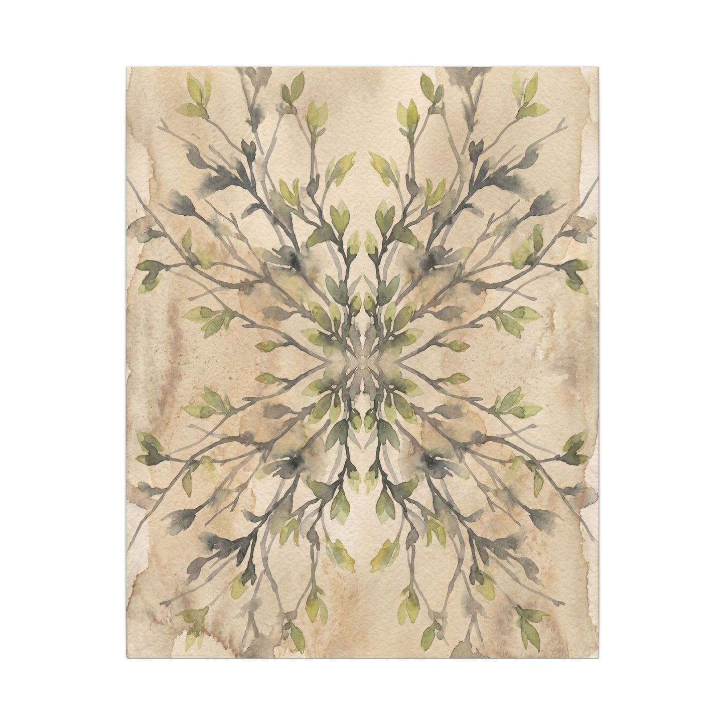 Shibui Shadow Play Canvas Art - Japandi Watercolor