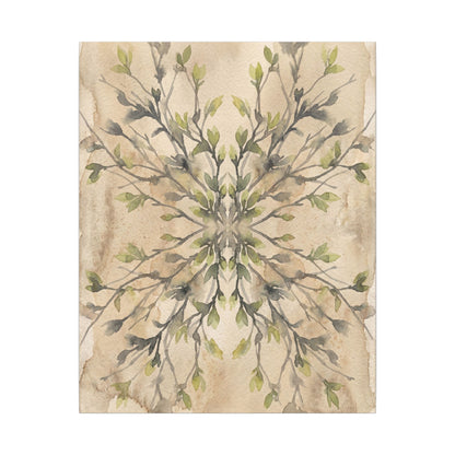 Shibui Shadow Play Canvas Art - Japandi Watercolor