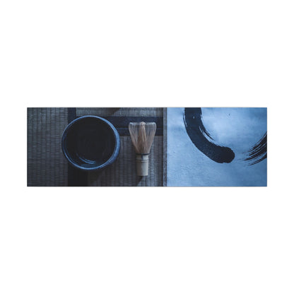 Tea Ceremony Enso Canvas Art | Calm Zen Art