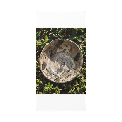 Elegant Ceramic Bowl Canvas Art - Japanese Pattern Japandi