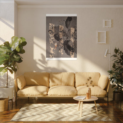 Shadow Play Summer Canvas Art | Japandi Elegant Design