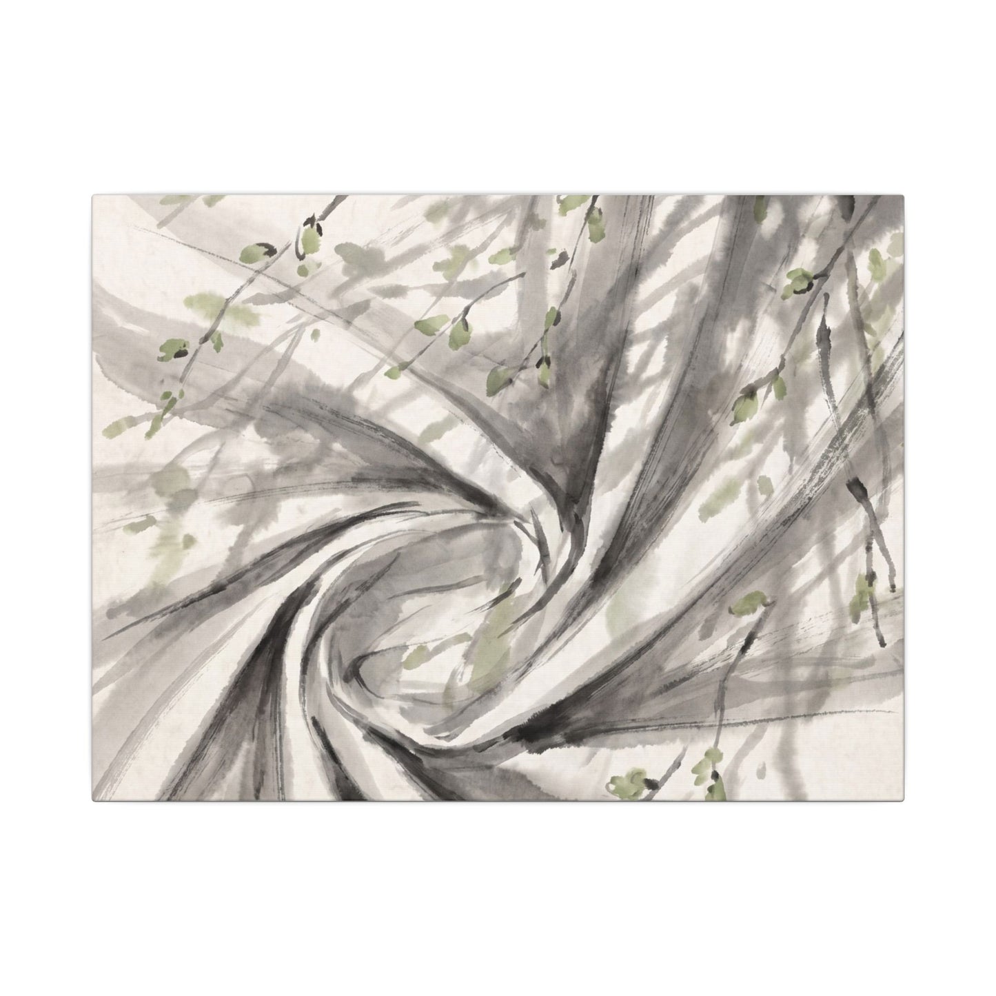 Silk Drape Spring Canvas Art | Zen Contemplative Design Art Print