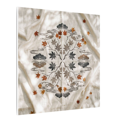Elegant Silk Drape Canvas Art - Japanese Pattern Japandi