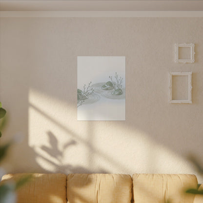 Moonlight Rock Garden Canvas Art - Japandi Ma
