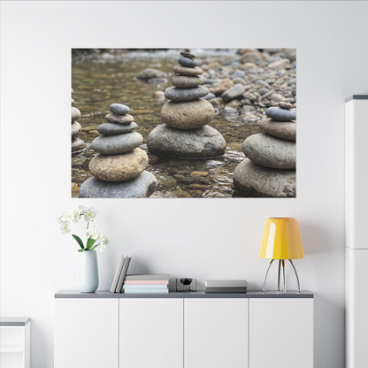 Bamboo Grove Winter Canvas Art | Zen Serene Design