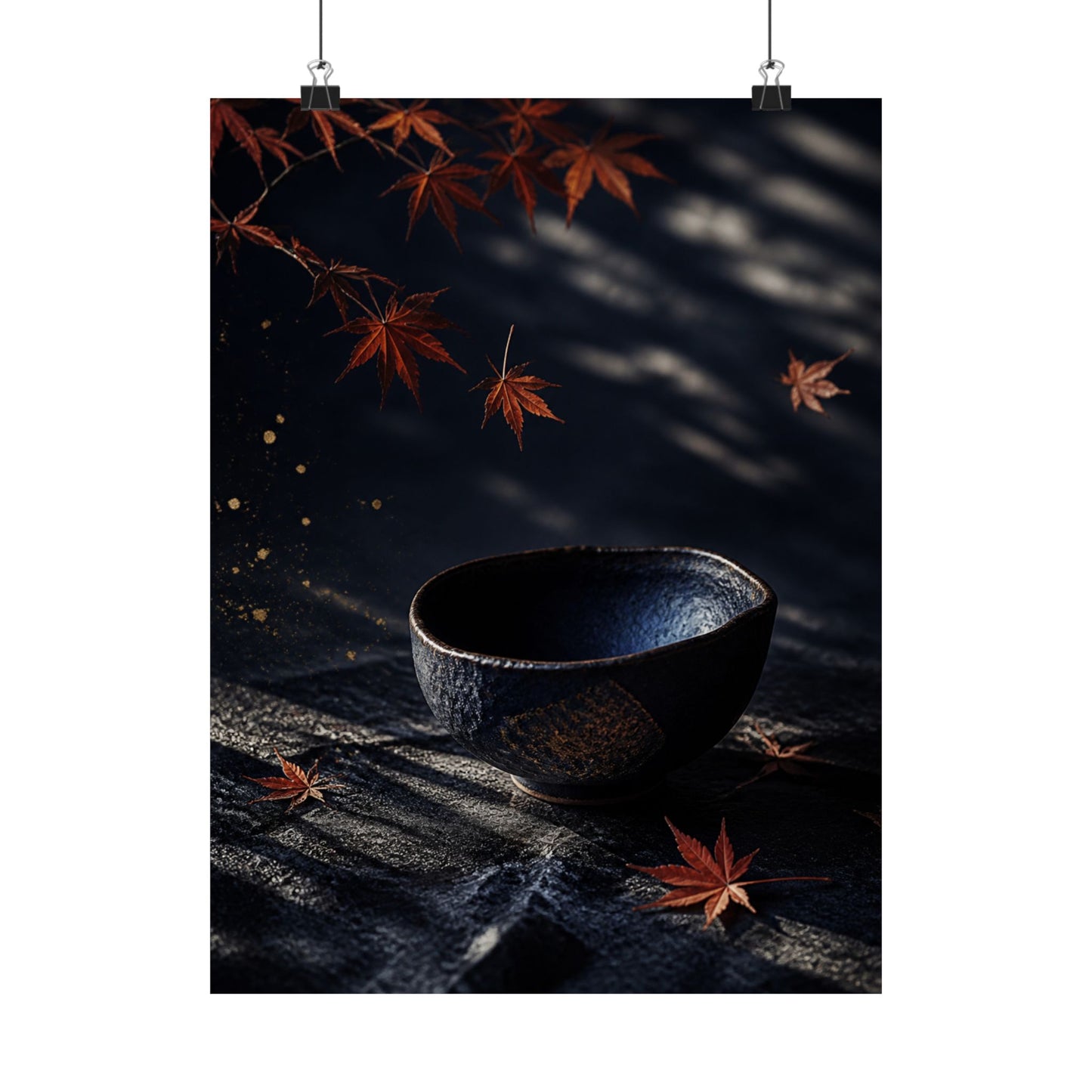 Datsuzoku Ceramic Bowl Wall Art Print - Dark Japandi Moody Minimal