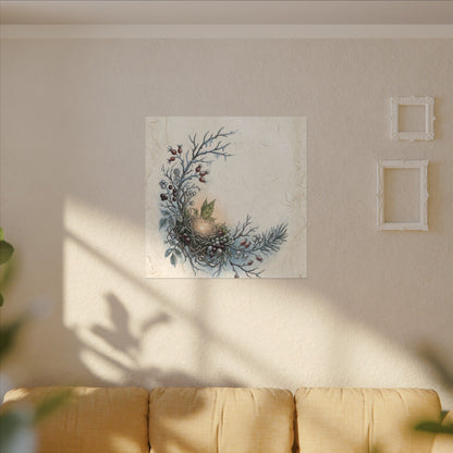 Winter Shoji Screen Forest Whimsy Canvas Art | Enchanting Decor
