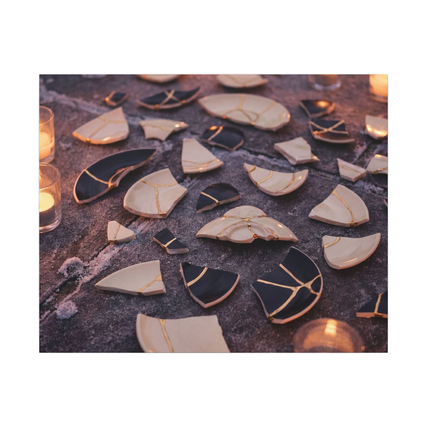 Winter Broken Pottery Broken Beauty Canvas Art | Beautiful Decor
