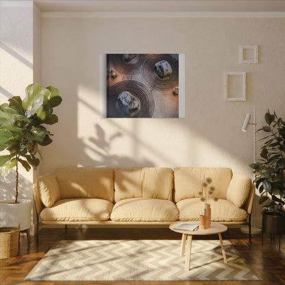 Candlelight Rock Garden Canvas Art - Japandi Ma