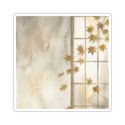 Shoji Screen Autumn Sticker | Japandi Elegant Design