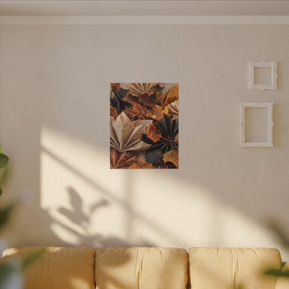 Paper Fold Texture Canvas Art | Elegant Japandi Art