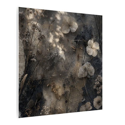 Winter Dried Flowers Texture Canvas Art | Elegant Decor