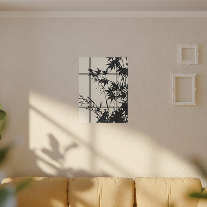 Shoji Screen Canvas Art | Summer Japandi Minimal Line Art