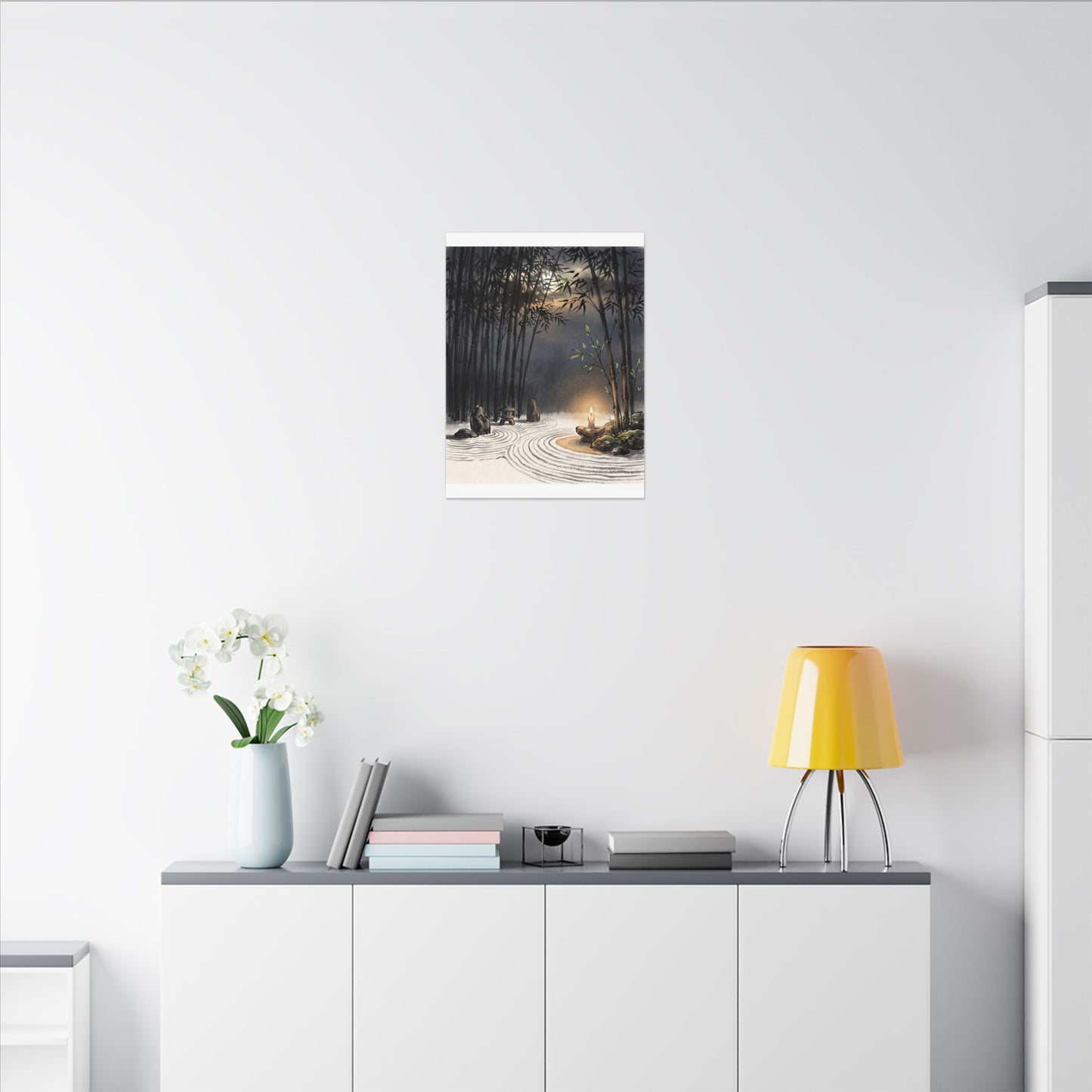 Tranquil Bamboo Grove Canvas Art - Karesansui Zen