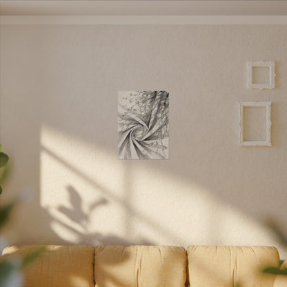 Silk Drape Spring Canvas Art | Zen Contemplative Design