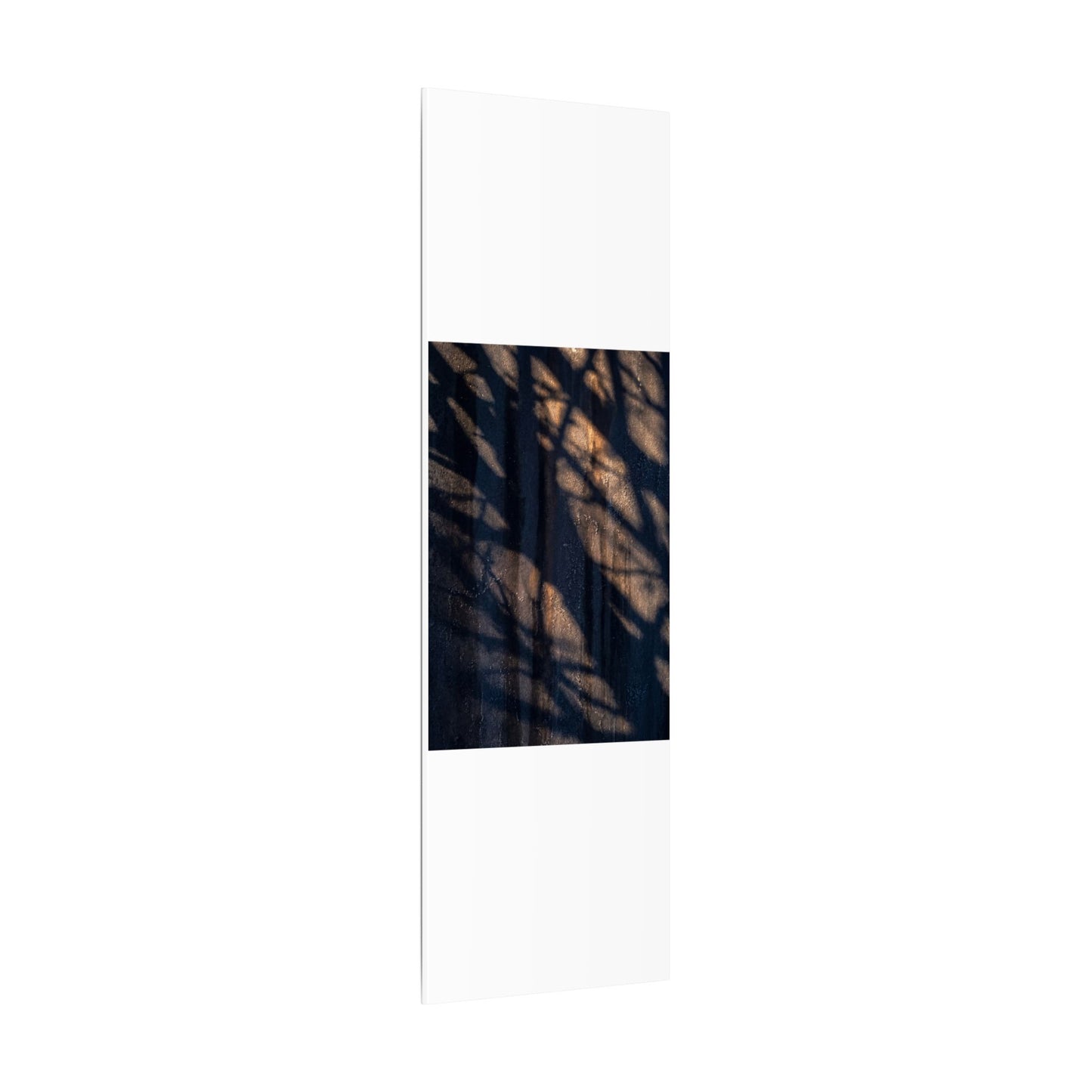 Dark Japandi Shadow Play in Golden Hour | Shadow Zen Canvas Art