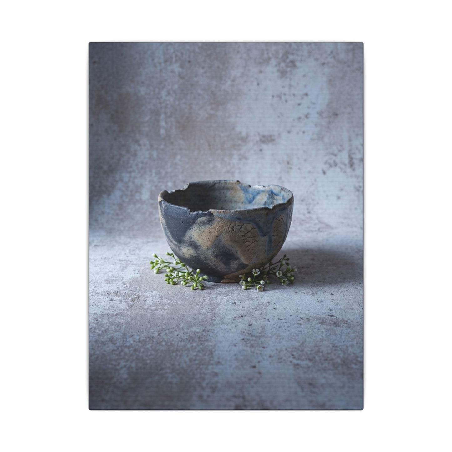 Ceramic Bowl Spring Canvas Art | Japandi Warm Design