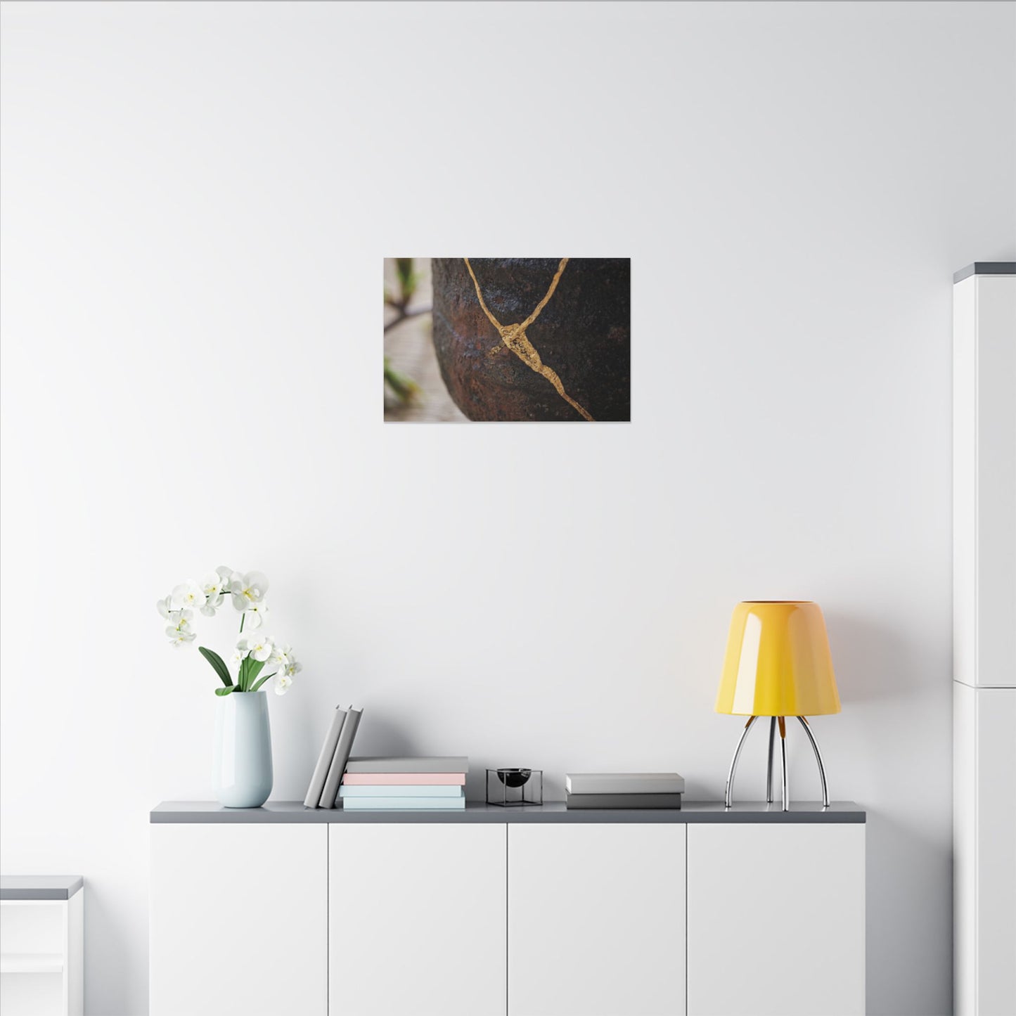 Dawn Tea Ceremony Canvas Art - Kintsugi Mono No Aware