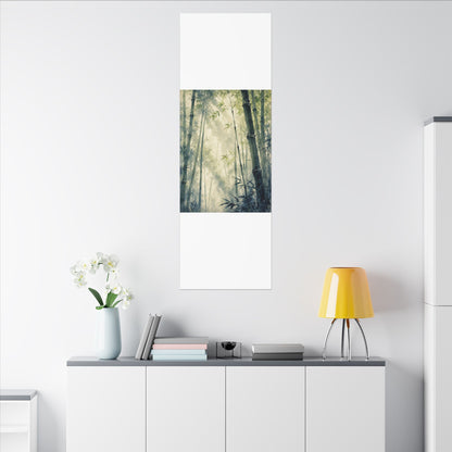 Bamboo Grove Spring Canvas Art | Zen Serene Design