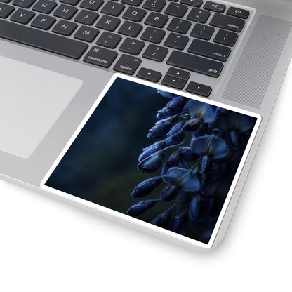 Wisteria Shadow Zen Sticker | Luxurious Dark Japandi Art