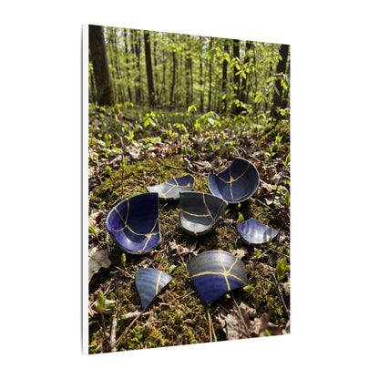 Philosophical Broken Pottery Canvas Art - Broken Beauty Kintsugi
