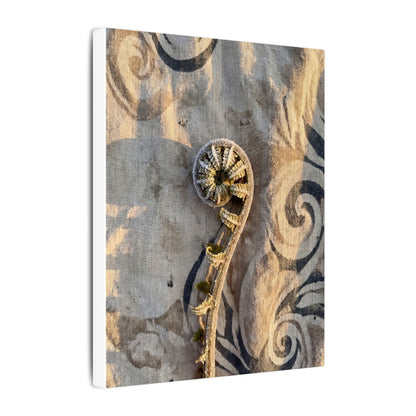 Fern Unfurling Canvas Art | Winter Japandi Japanese Pattern Art