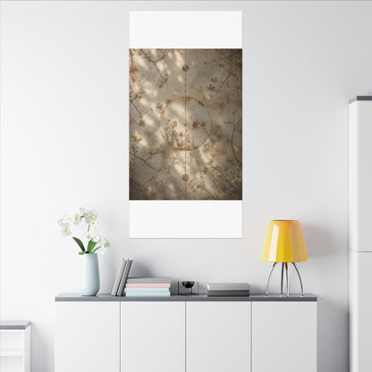 Japandi Rust Patina in Dappled | Japanese Pattern Canvas Art