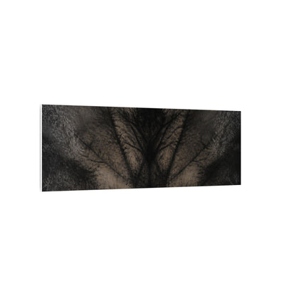 Seijaku Shadow Play Canvas Art - Dark Japandi Charcoal Ink