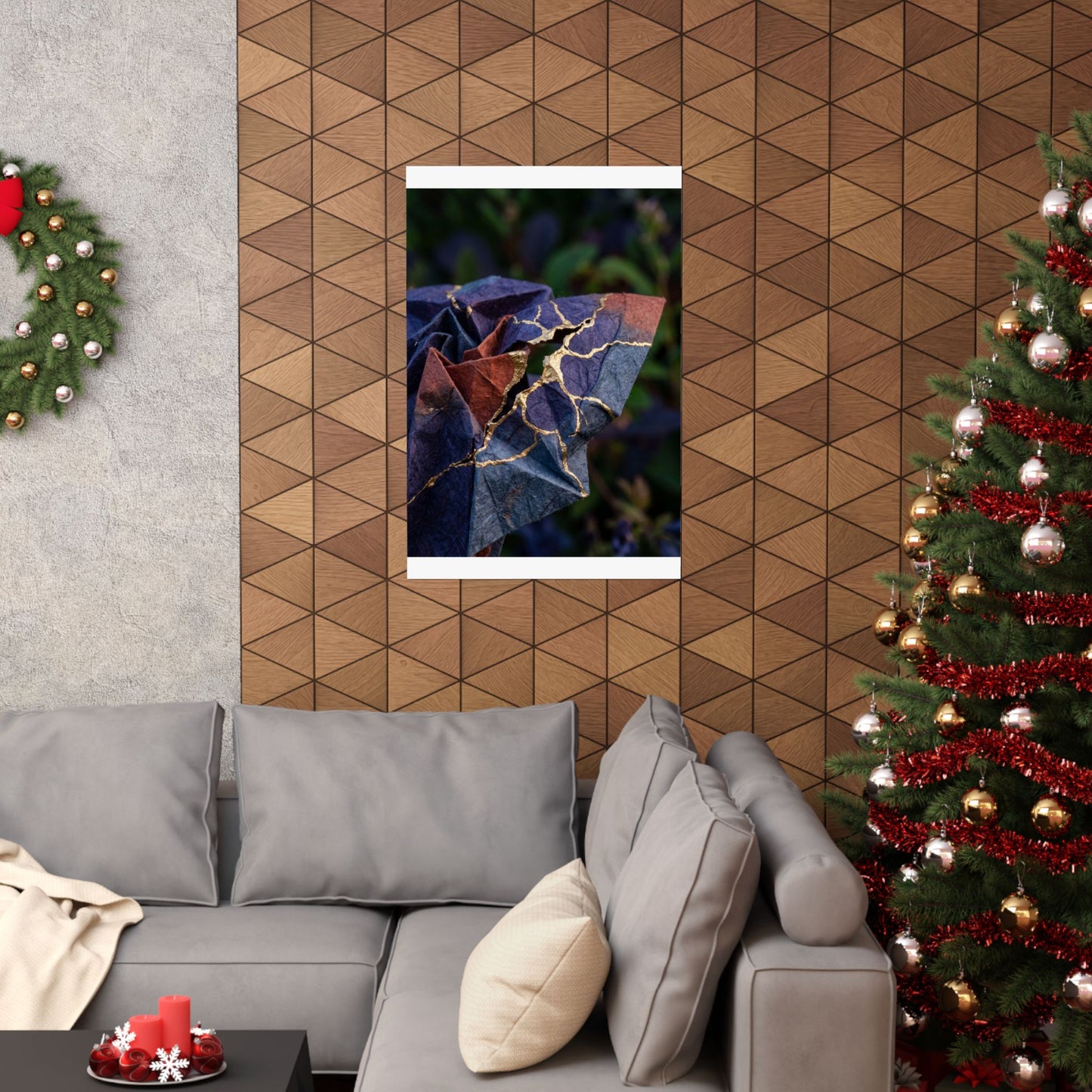 Paper Fold Summer Wall Art Print | Kintsugi Beautiful Design