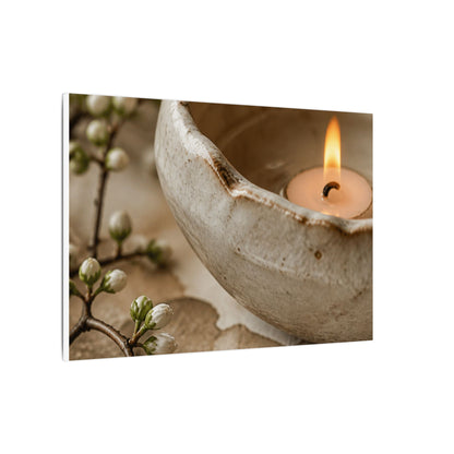 Kanso Ceramic Bowl Canvas Art - Japandi Watercolor
