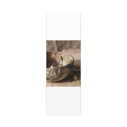 Candlelight Ceramic Bowl Canvas Art - Japandi Ma