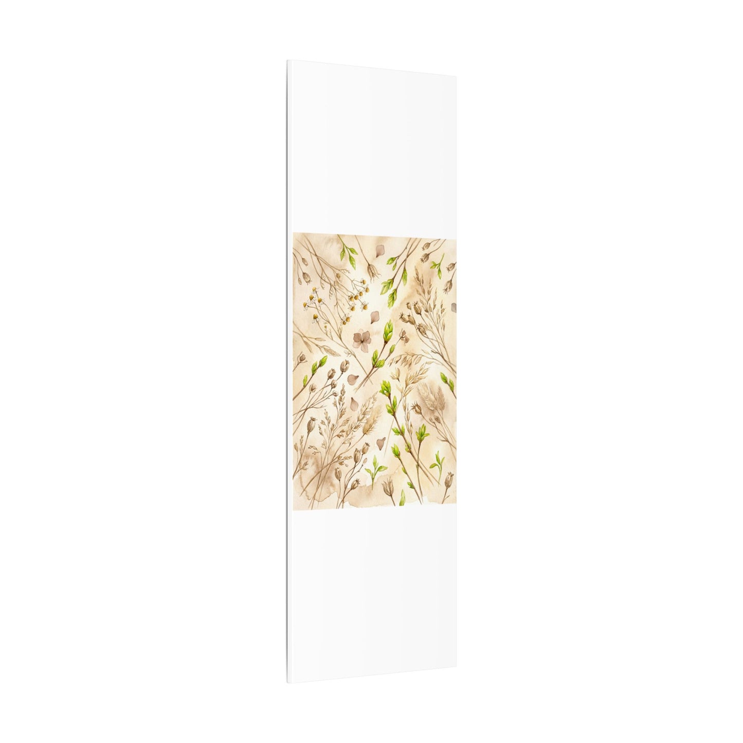 Spring Dried Flowers Watercolor Canvas Art | Earthy Decor