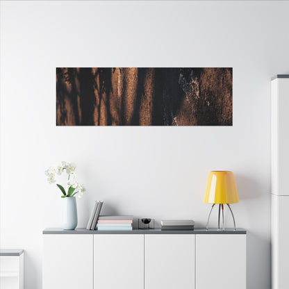 Golden Hour Shadow Play Canvas Art - Dark Japandi Fukinsei