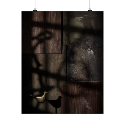 Candlelight Shadow Play Wall Art Print - Dark Japandi Datsuzoku